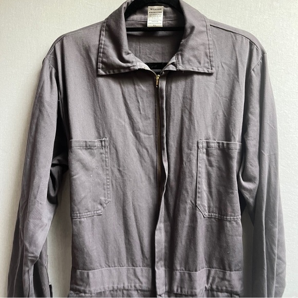 Garufa Jeans Gray Long-Sleeve Jumpsuit Coveralls Workshop Sz S - Picture 4 of 14